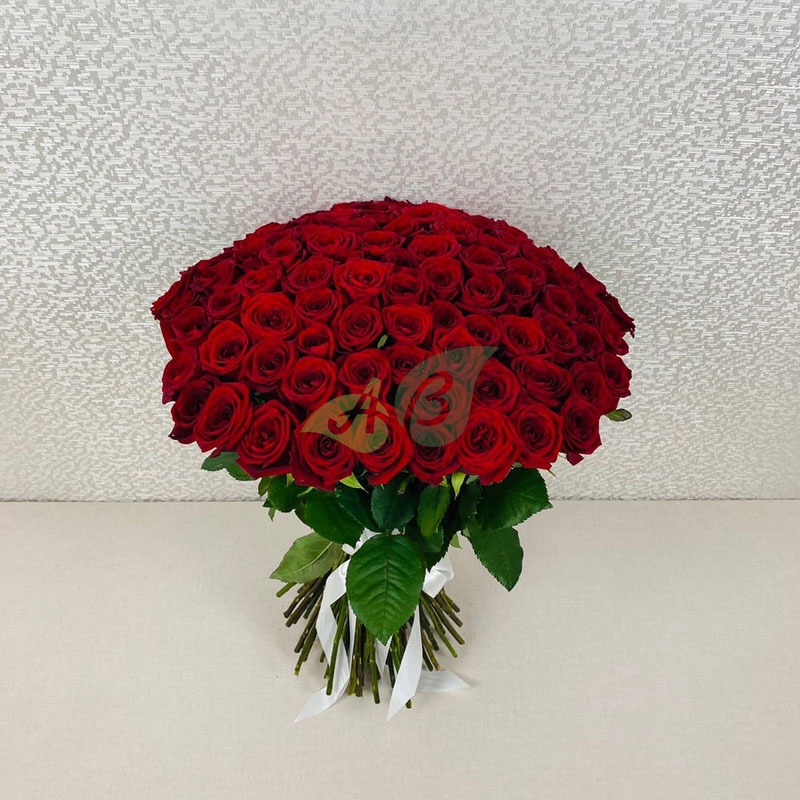 Букет из 101 красной розы (Россия)